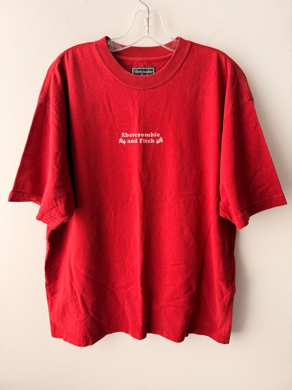Vintage A&F Surf Wear Red T-Shirt 90s Y2K Hawaiian Tropical Skater Gorp Mens XL